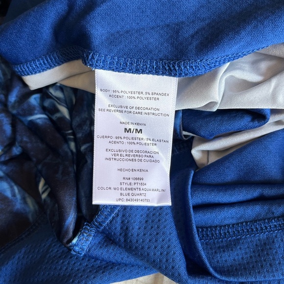 Habit Athletic Blue Oceanic Long Sleeve Shirt Hoodie - Picture 6 of 7